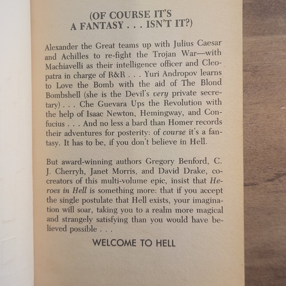 2 1980s Fantasy Books By Janet Morris Heroes in Hell Rebels in Hell - Picture 7 of 10
